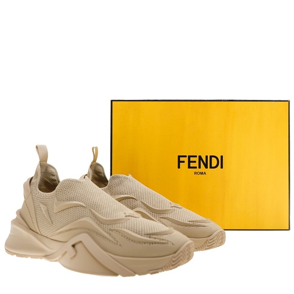 Fendi Flow Sneakers Slip-On Mesh Size 11 US New - Picture 8 of 8